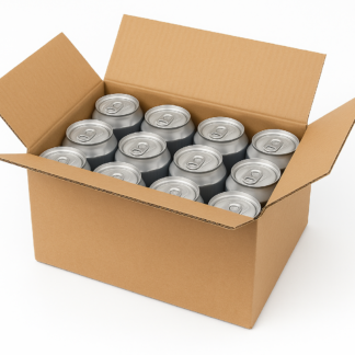 12 x 330ml Beer Can Box – Double Wall (266 x 199 x 116mm)