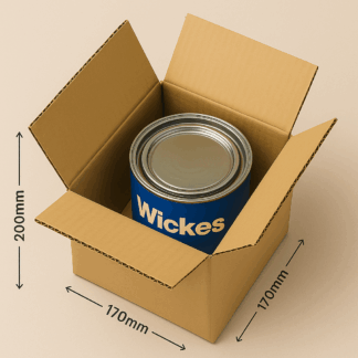Paint Tin Cardboard Double Wall Boxes - 170 x 170 x 200mm